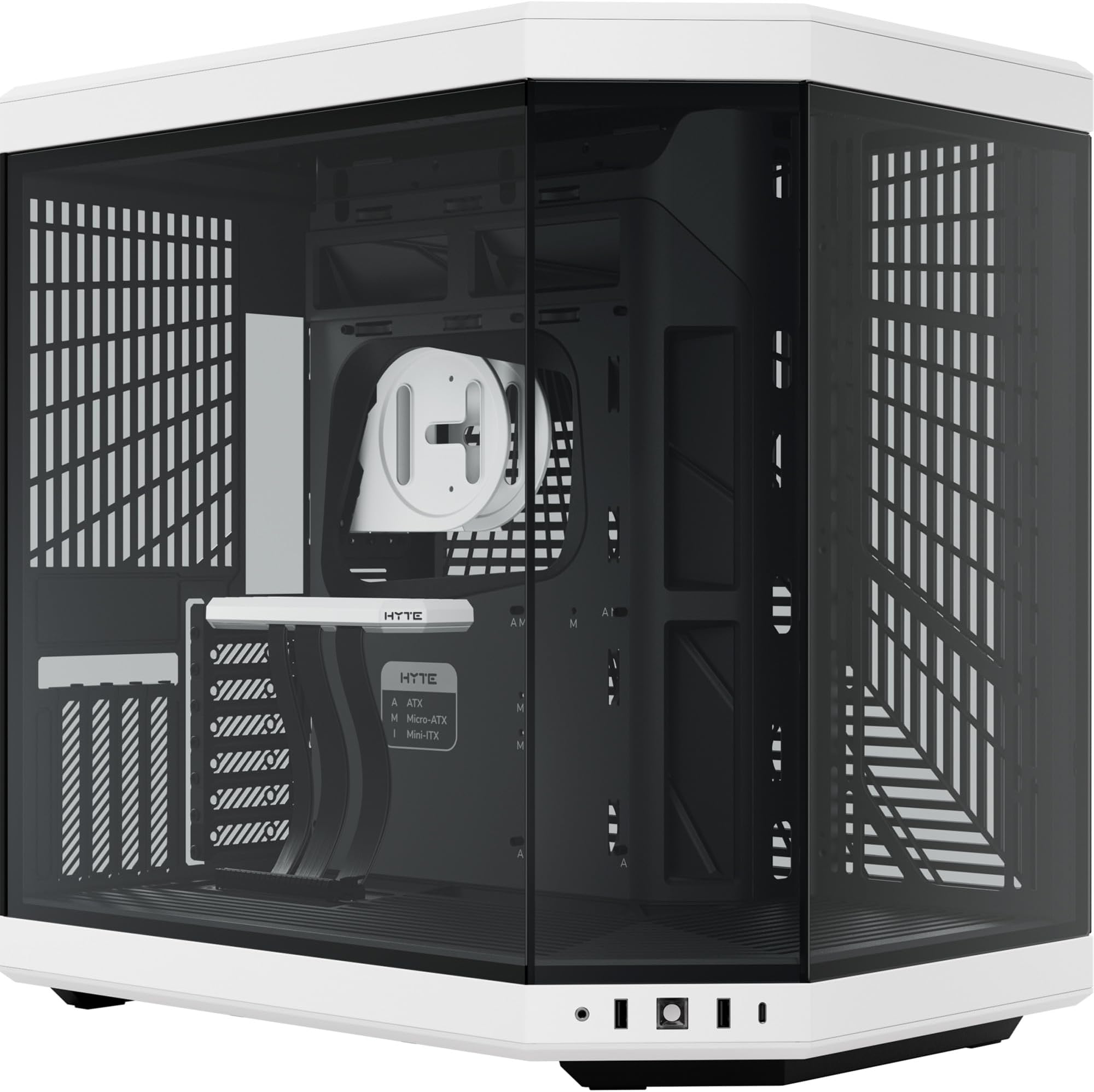 Y70 Mid Tower Case - Black/White