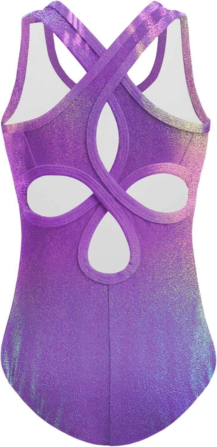 Zaclotre Ballet Leotards for Girls Hollow Back Sleeveless Dance Outfits Gymnastics Leotard Tank Bodysuit