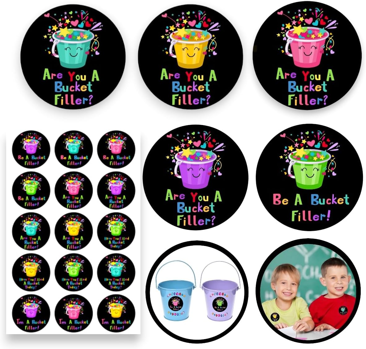 150PCS Bucket Filler Stickers for Classroom Rewards & Teacher Must-Haves