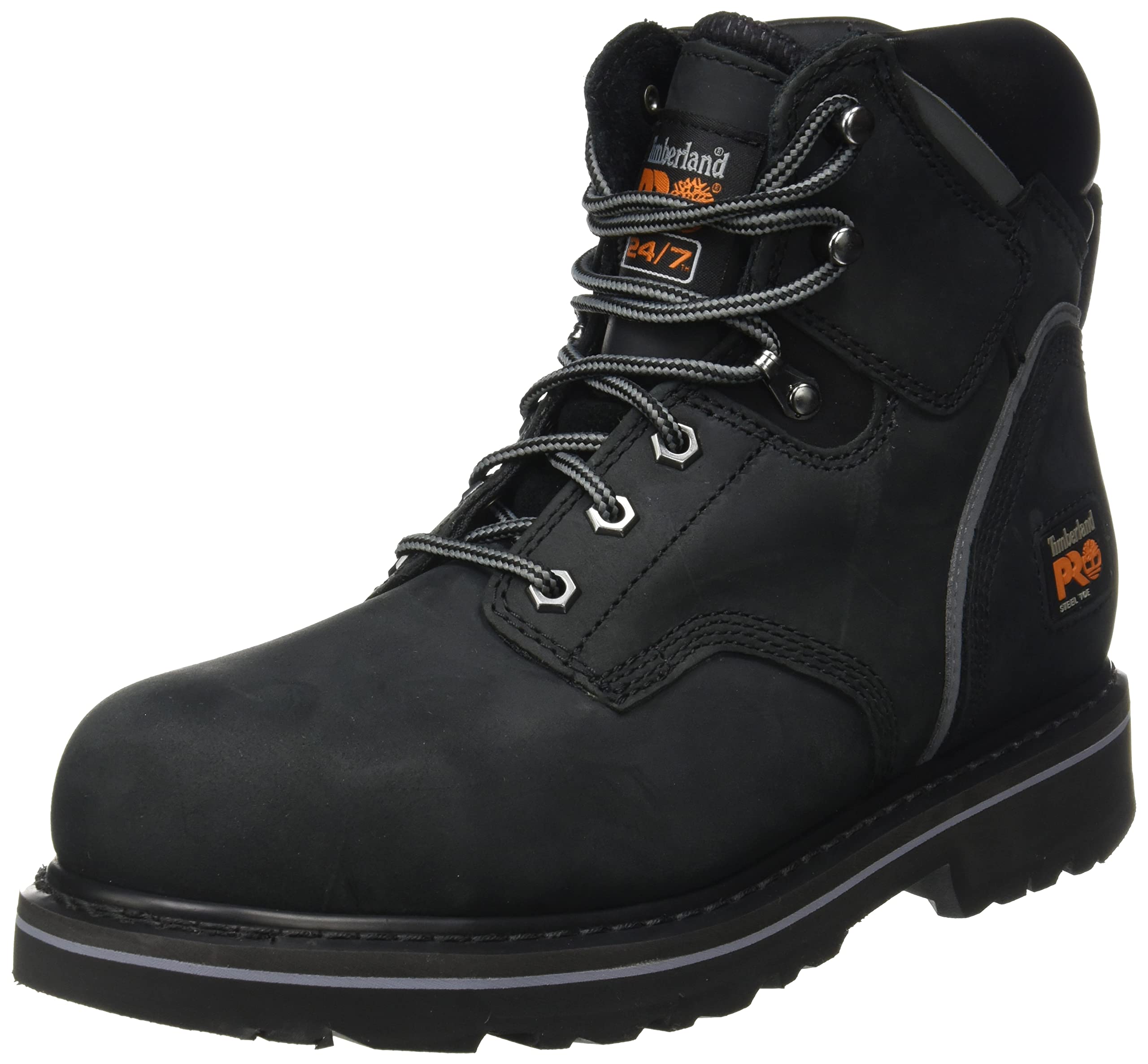Bottes de sécurité Timberland 6 In Pit Boss pour homme - Cuir noir