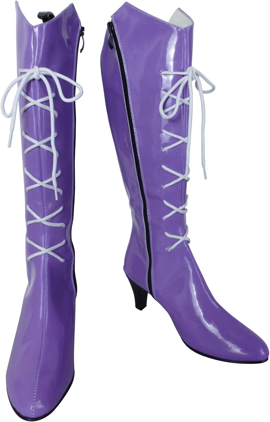 Women Lilac Cosplay Shoes Heeled Boots