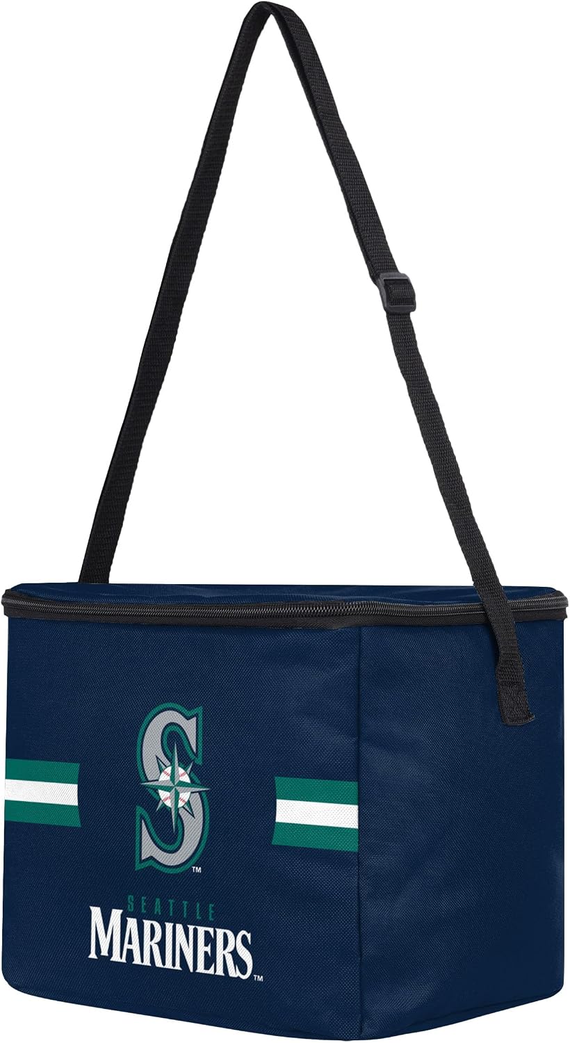 FOCO MLB Officially Licensed Primary Logo Team Stripe 6 or 12 Pack Soft Insulated Game Day Baseball Lunch Tote Cooler image 2