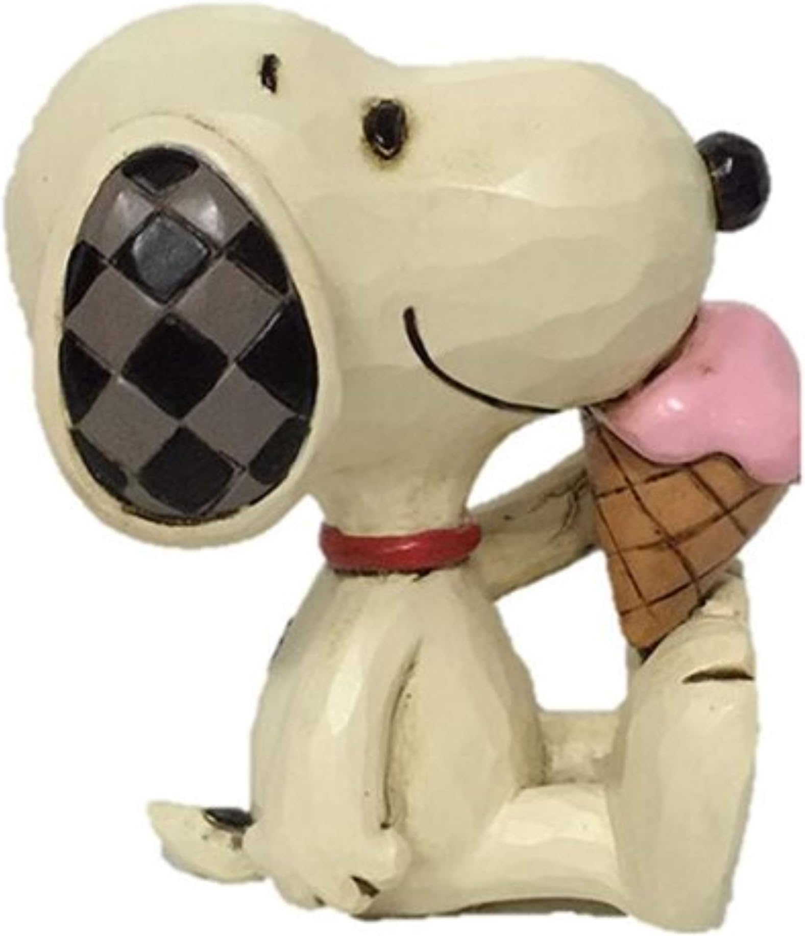 Peanuts by Jim Shore Snoopy with Ice Cream Miniature Figurine, 2.75 Inch, Multicolor