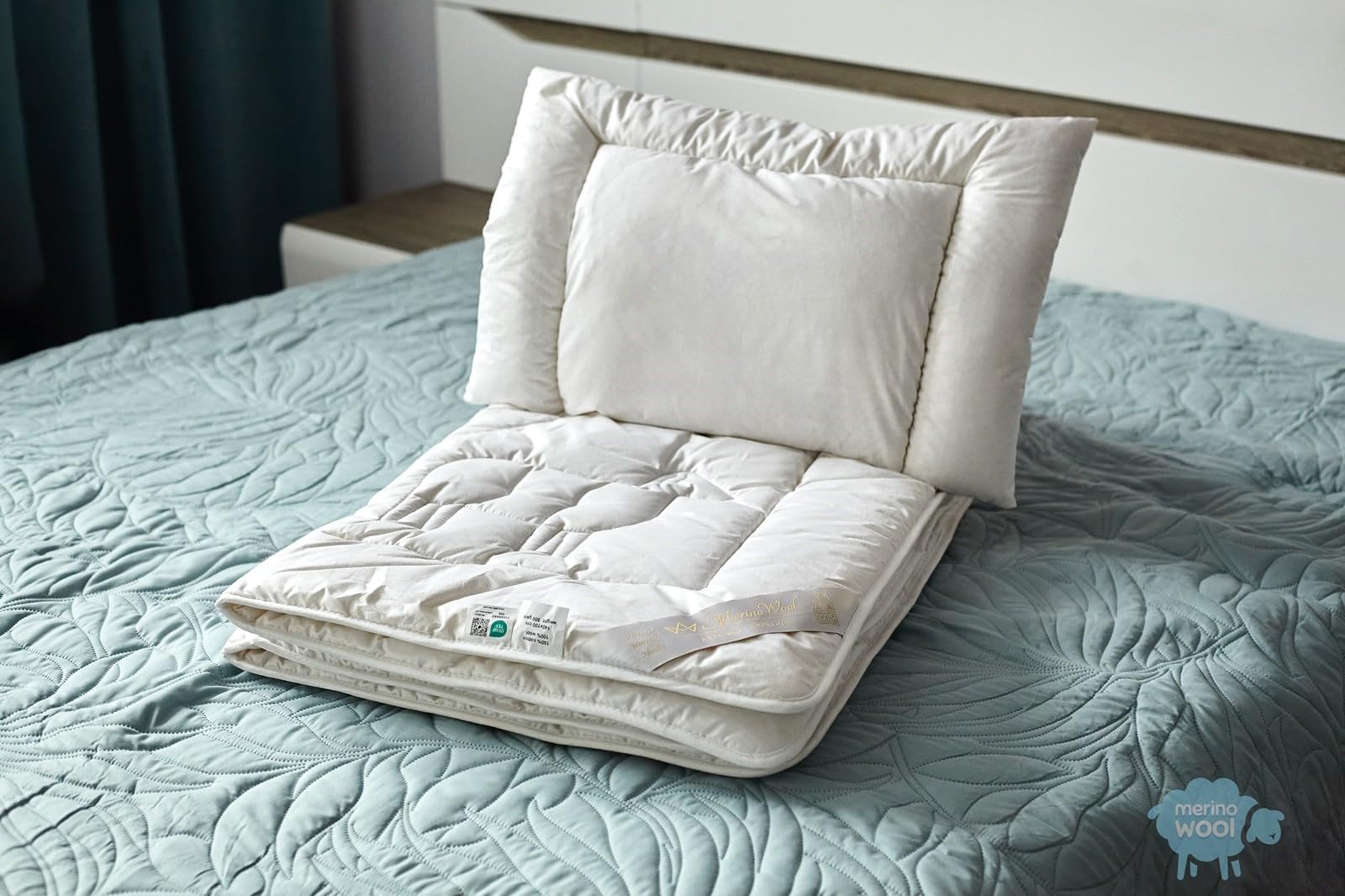 Merino Wool Sprzedaż pościel dzianinowy niedźwiedź naturalny koc łóżko kołdra dla dzieci niemowlę niemowlę kołdra 140 x 100 cm 500 g/m². 8 tog naturalny produkt dla dziecka, idealny na prezent!