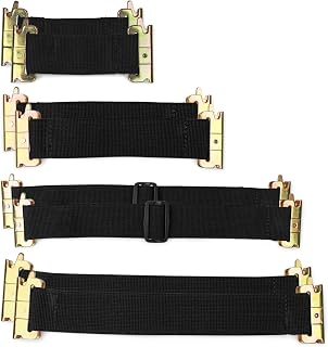 DC Cargo Mall 8 Bungee Tie-Down Straps for E-Track - Assorted Lengths - Secure Tools to Enclosed Trailer Walls - E-Track Accessories - Organization and Storage