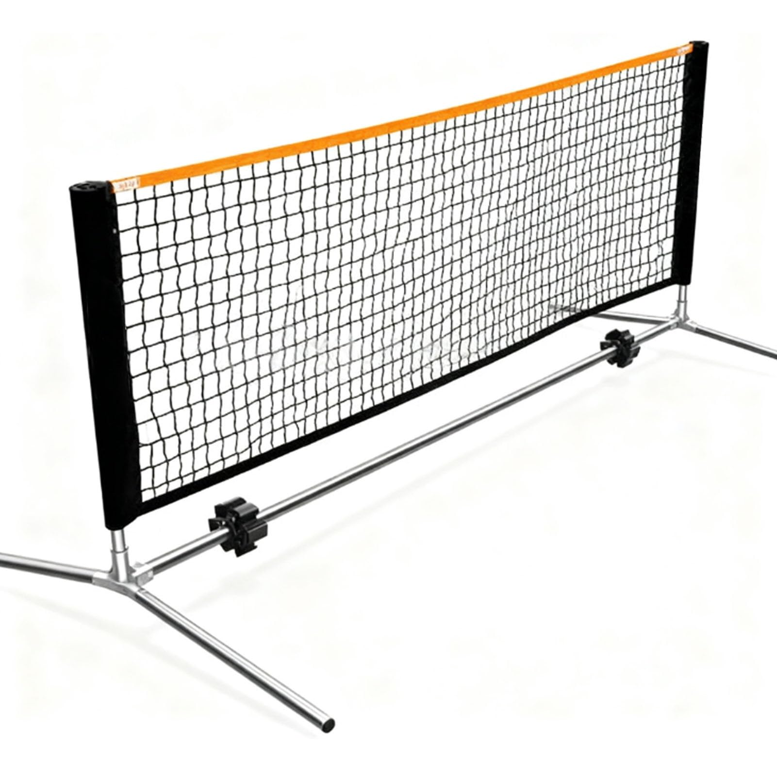 Rete per Badminton e Pallavolo Regolabile, Rete Multiuso Pieghevole in Nylon per Tennis e Pickleball, per Interni/Esterni e Giardino, Facile e Veloce da Montare(4.1m)