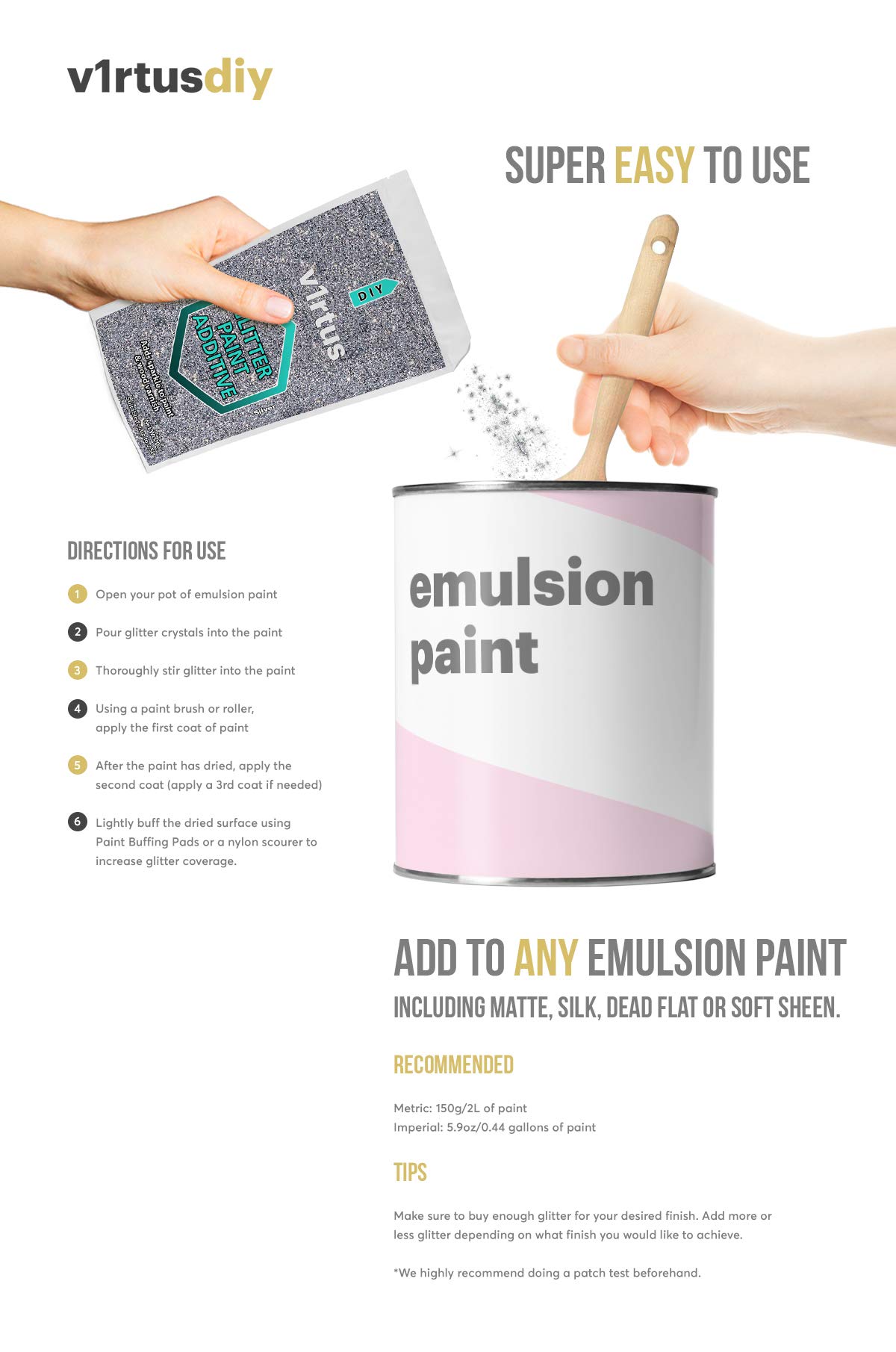 Glitter Additive For Paint Homebase at Scott Keel blog