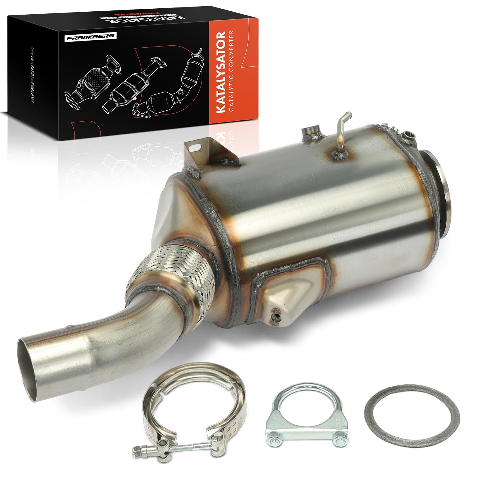 Frankberg DPF Dieselpartikelfilter Diesel Kompatibel mit E90 E91 E92 E93 325d 330d E60 E61 525d 530d X3 E83 Replace# 18307806413