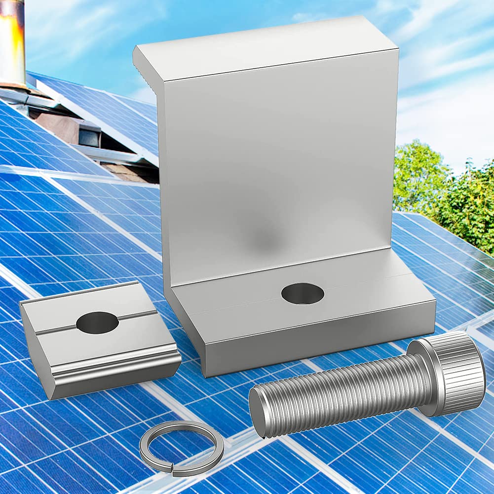 32Pack Solar Panel Mounting Brackets, Solar Panel End Clamps, Centre Clamps, For PV Solar Panel Solar Module 30mm 32 X Solar Panel Clamp Brackets Silver 32Pack Solar Panel Mounting Brackets, Solar Panel End Clamps, Centre Clamps, For PV Solar Panel Solar Module 30mm 32 X Solar Panel Clamp Brackets Silver