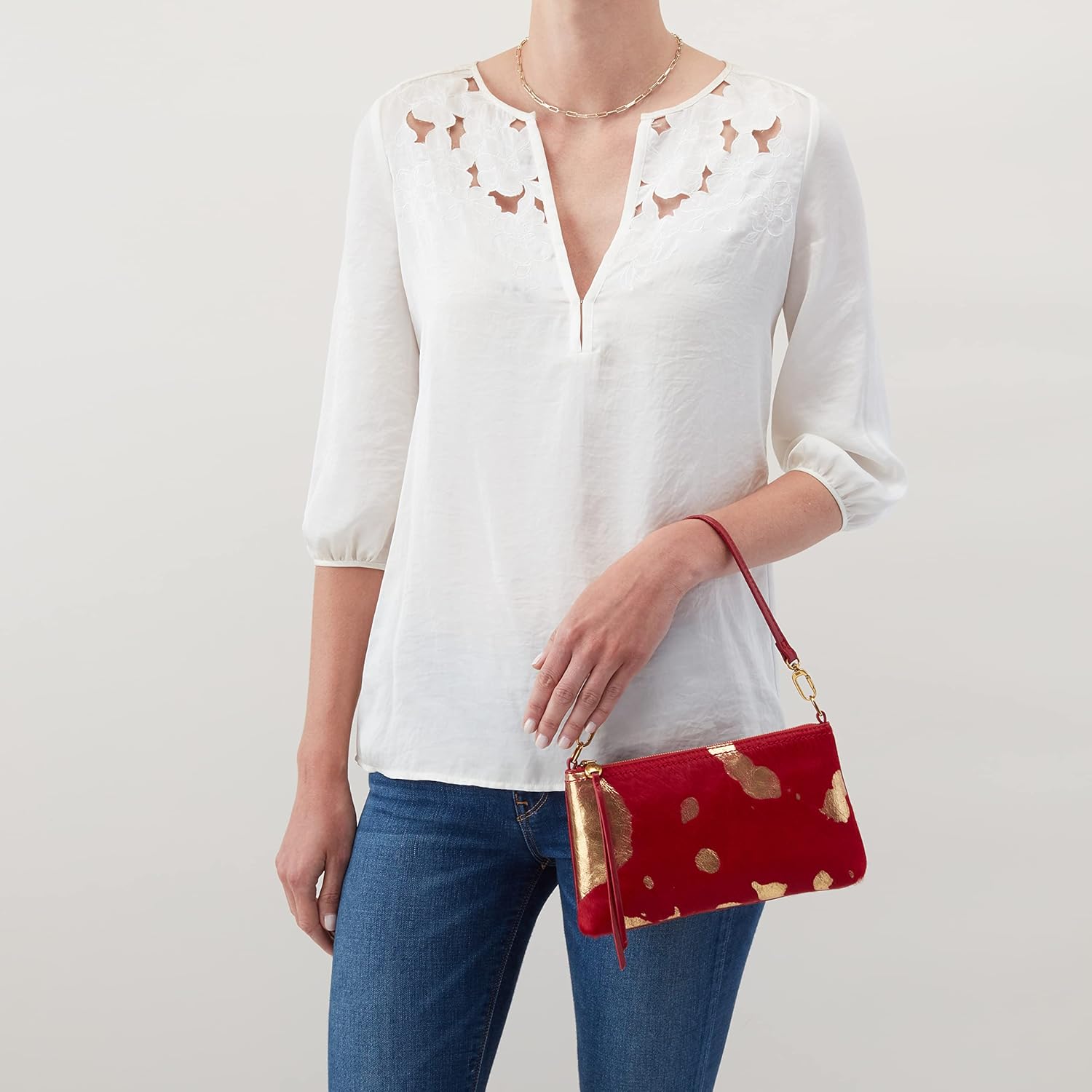 Vista 4 de HOBO Darcy, Gold Leaf Cow Hide