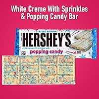 Vista 4 de Hershey's Poppping Candy edición limitada, crema blanca con chispas y barra de caramelo para una deliciosa indulgencia dulce, añade diversión