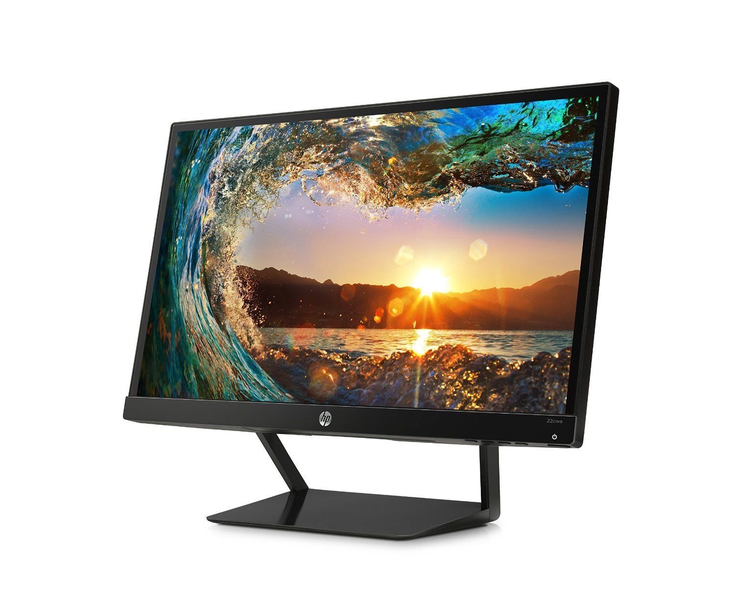 HP Pavilion 22cwa 21 5-Inch Full HD 1080p IPS LED Monitor Tilt VGA and HDMI T4Q59AA - Black
