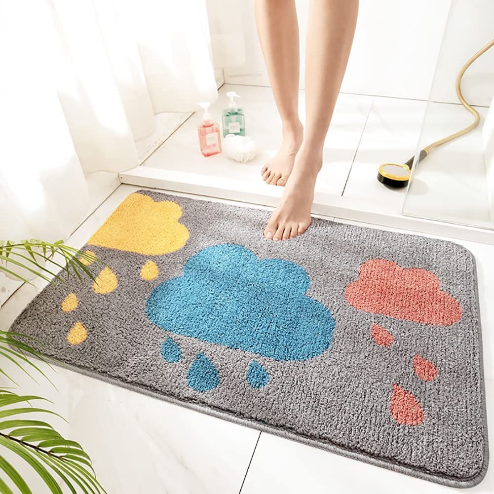 Alfombra de área Alfombra Alfombra de juego, Alfombras de baño 40x60 cm / 50x80 cm, Alfombras de baño extra suaves y absorbentes for lavado / secado, Ducha y baño (Color: B) ( Color : B , Tamaño : 40*