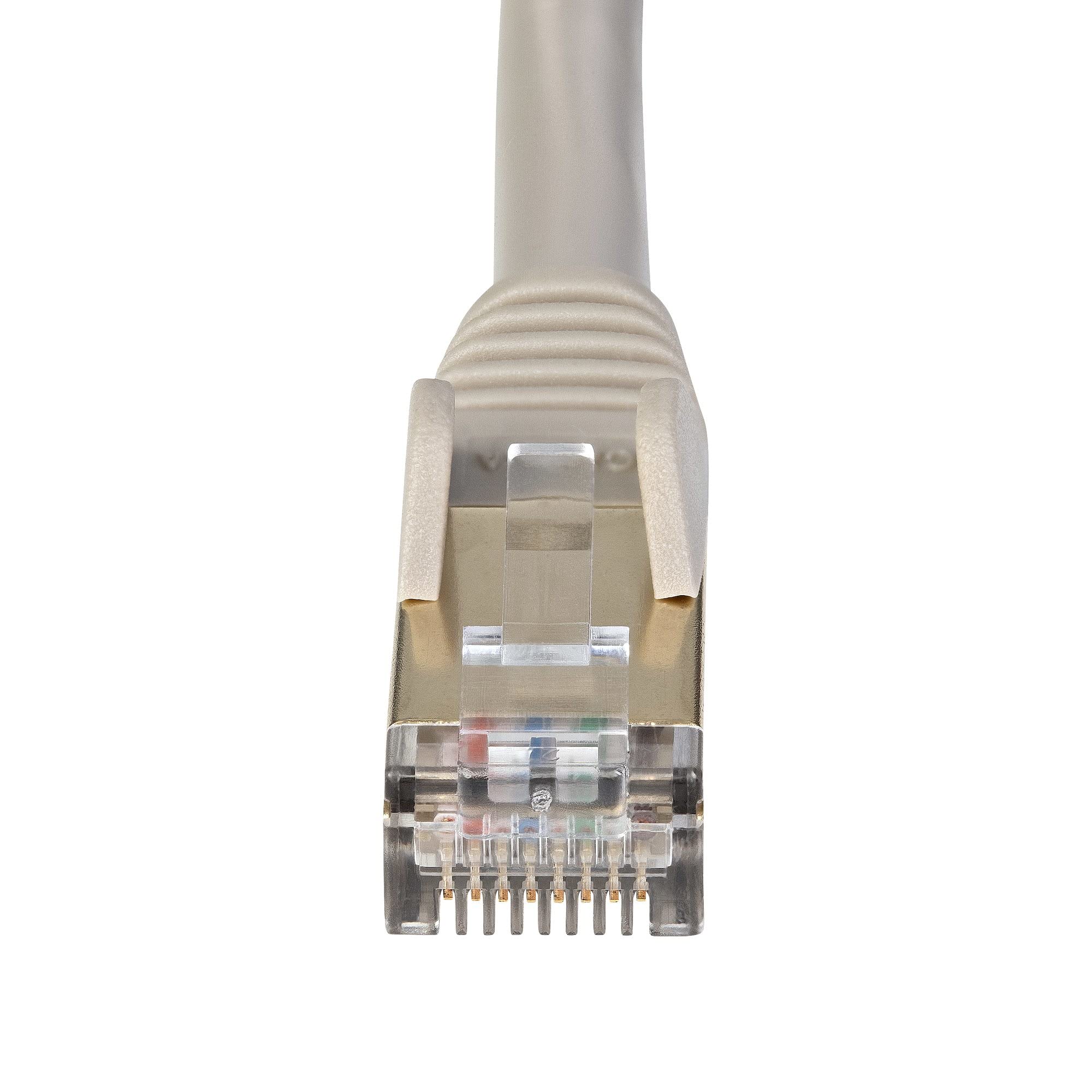 Câble Ethernet RJ45 Blindé Cat 6A Blanc - 5 Mètres, Professionnel, 10 GIGA