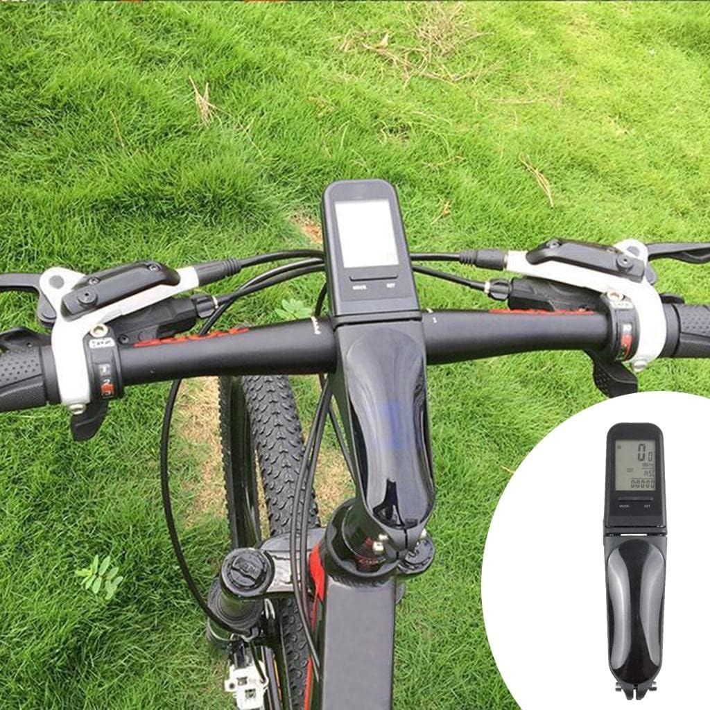 Wireless Cycle Bike Computer, Speedometer Odometer for Mountain Bikes - Green Back LCD Display, 31.8mm/ 28.6mm Handlebars - Multi-Function Stopwatch, Average Riding Time,