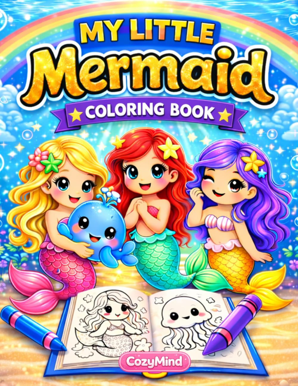 My Little Mermaid: Coloring Book