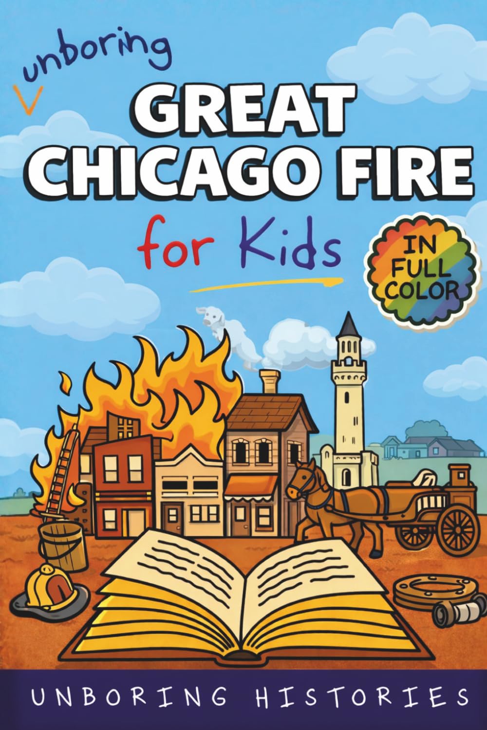 Unboring Great Chicago Fire for Kids: Funny, Interesting, Concise Guide to the Fire, Chaos, Heroes, and Wild True Story of the Disaster That Changed ... Videos, & Activities for Classrooms and Home)