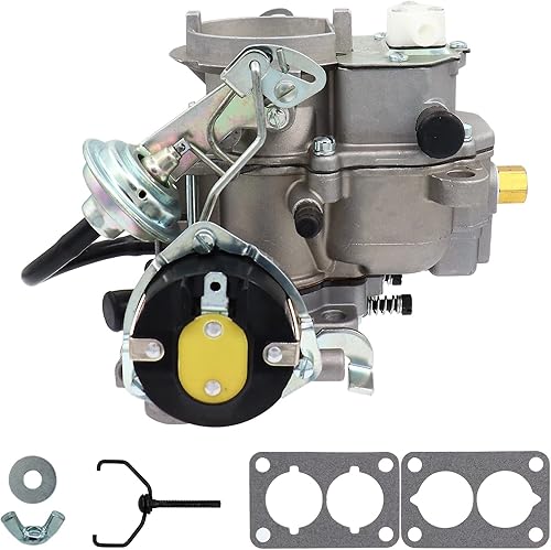 Miniatura 8 de NENKUTEN Carburador de 2 barriles para Jeep BBD 6 CYL 258Cu 4.2L 1983-1988 Jeep CJ7 CJ5 Wagoneer Choke Carb automático con juntas, reemplaza 8308,