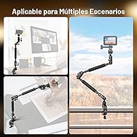 Vista 5 de NEEWER Brazo Mágico de 22" con Abrazadera de Escritorio, Montura de Cámara Superior con Brazo Articulado de Micrófono Boom 1/4" 3/8" Hilos