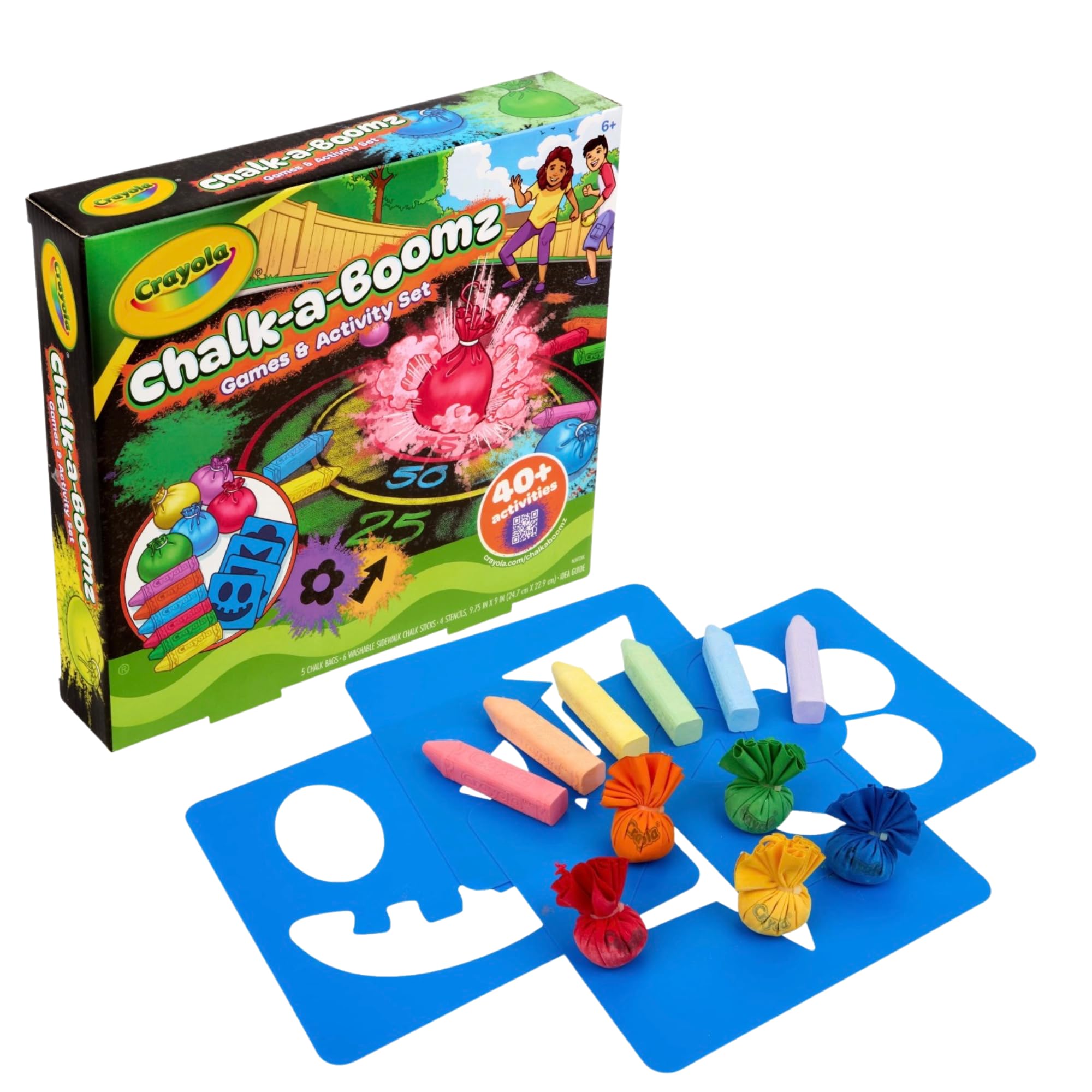 Amazon.com: Crayola Chalk-a-Boomz Games & Activity Set, Sidewalk