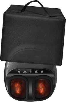 Foot Massager Machine Cover Case for RENPHO Foot Massager Machine | Dsutproof Antistatic Nylon Covers for Shiatsu Foot Care MassagerCover Only Black