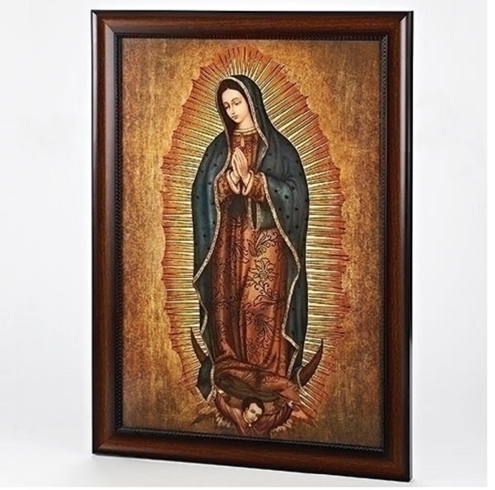 by Roman - Collection, 27.25" H Our Lady Of Guadalupe, Made from Resin, High Level of Craftsmanship and Attention to Detail, Durable and Long Lasting