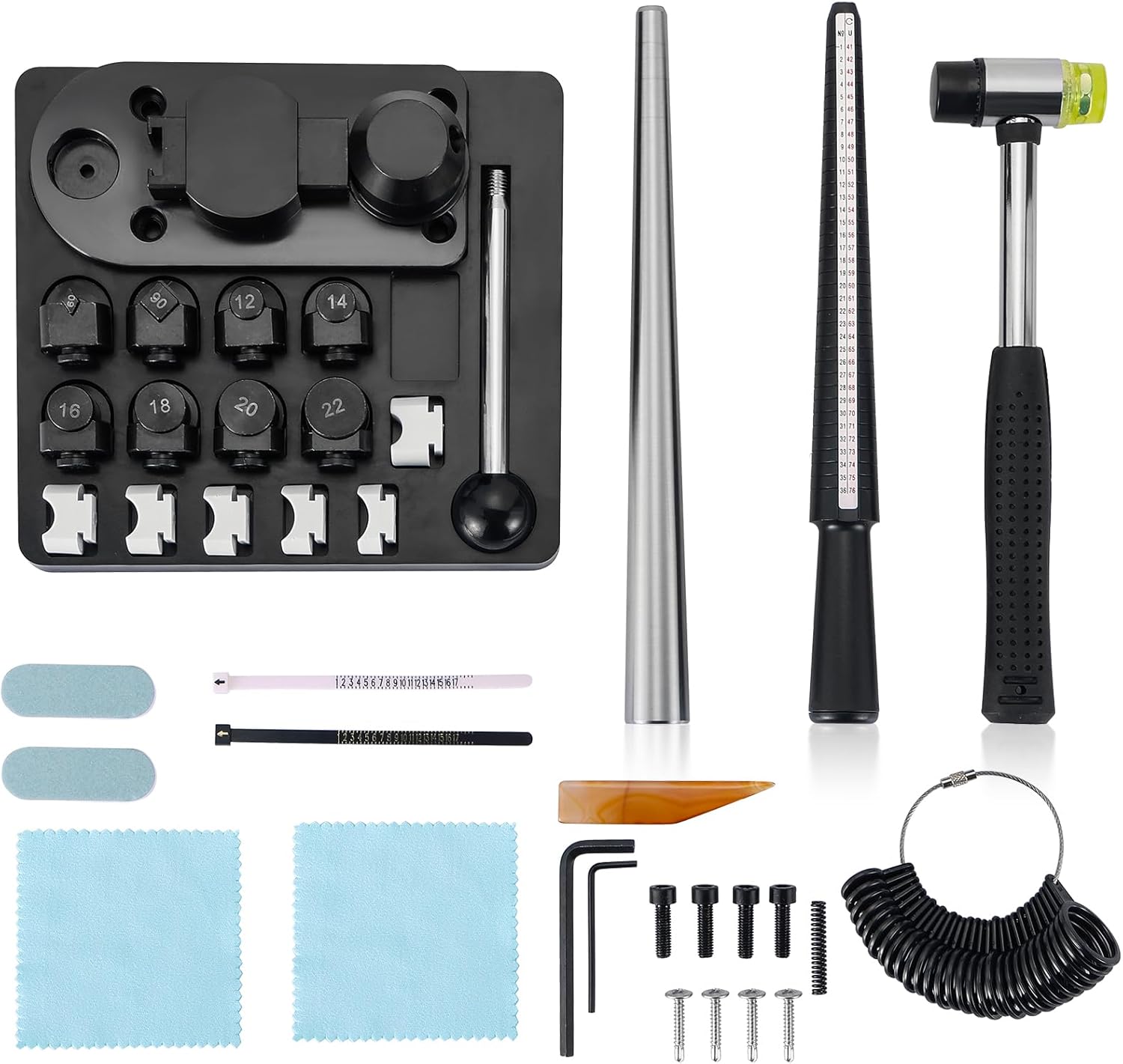 FLKQC Ring Bender Tool, Ring Maker Kit for Spoon Rings, Spoon Ring Bender Tool for Ring Jewelry Making, Spoon Ring Bender, Ring Bending Tool for Spoon Rings