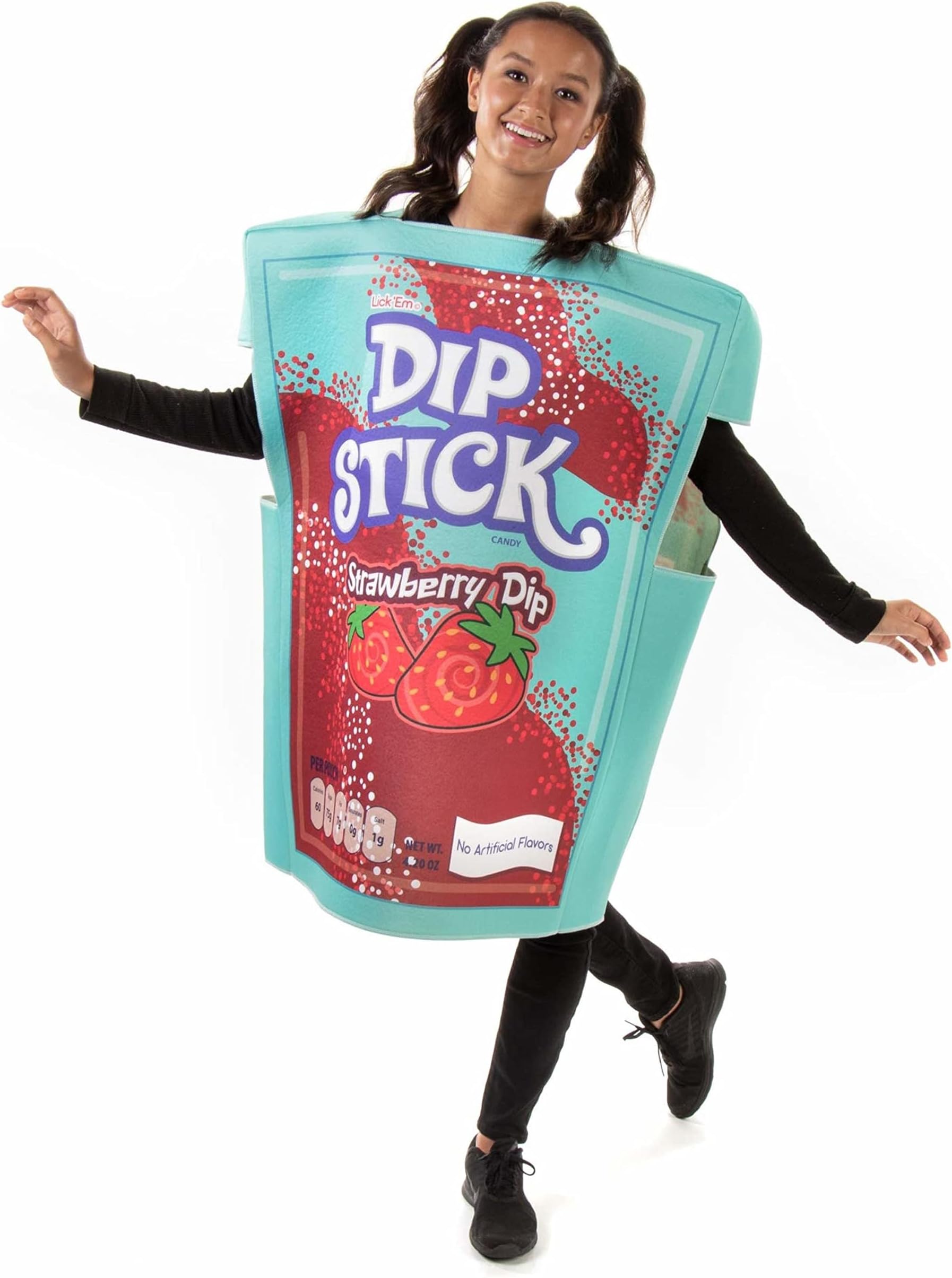 Dip Stick Sugar Pack Halloween Costume - Funny Food One Size Candy Outfit