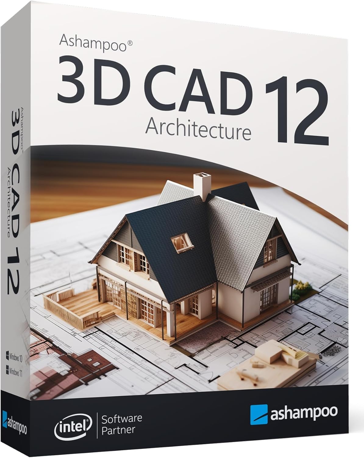3D CAD 12 Architecture 2D / 3D Architektur für Hausplaner, Grundrisse, Wohnungen für Windows 11, 10, 8., 7