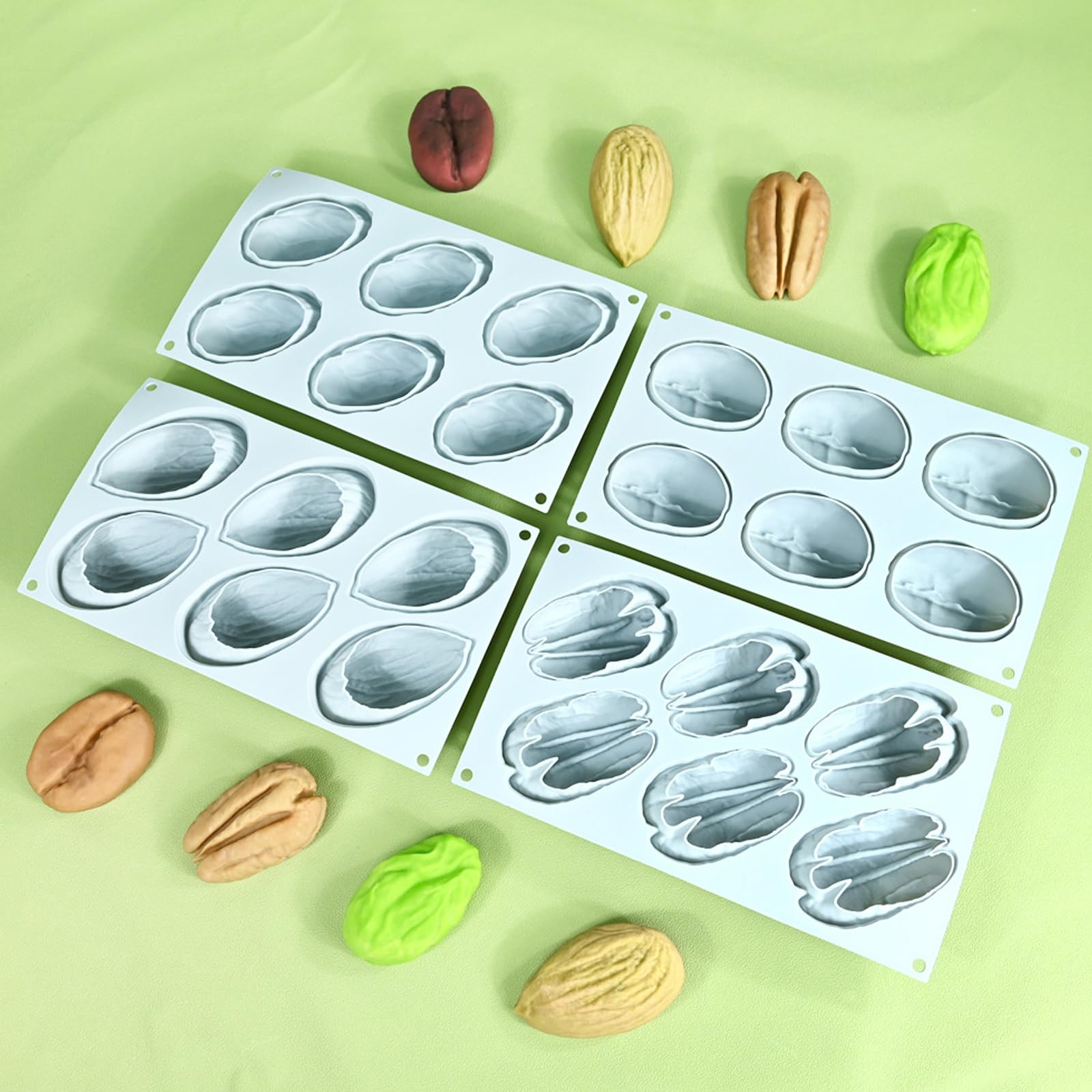 Schokoladeneis-Form in Nussform, 6 Mulden, Backutensilien, Schokoladen-Dessertform für Schokoladenherstellung