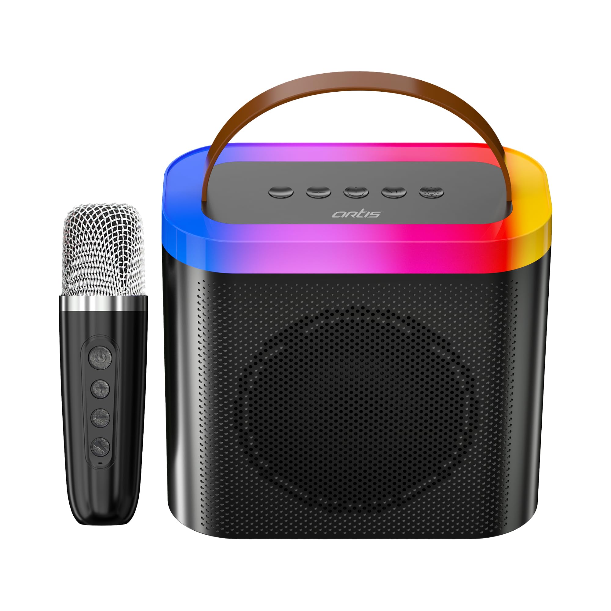 Artis SoundMax 600 Wireless Bluetooth Speaker with USB Input, Aux Input, Micro TF Card, and Wireless mic (Black) (24W RMS)-image-47