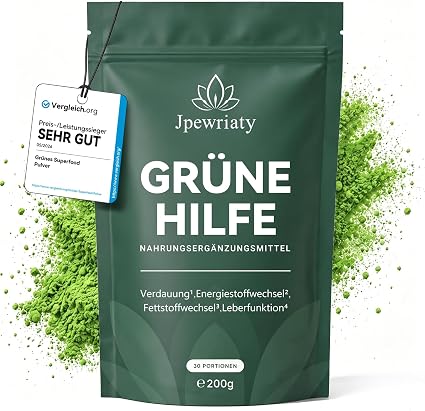 Jpewriaty Green Detox Powder: Superfood Blend for Daily Nutrition