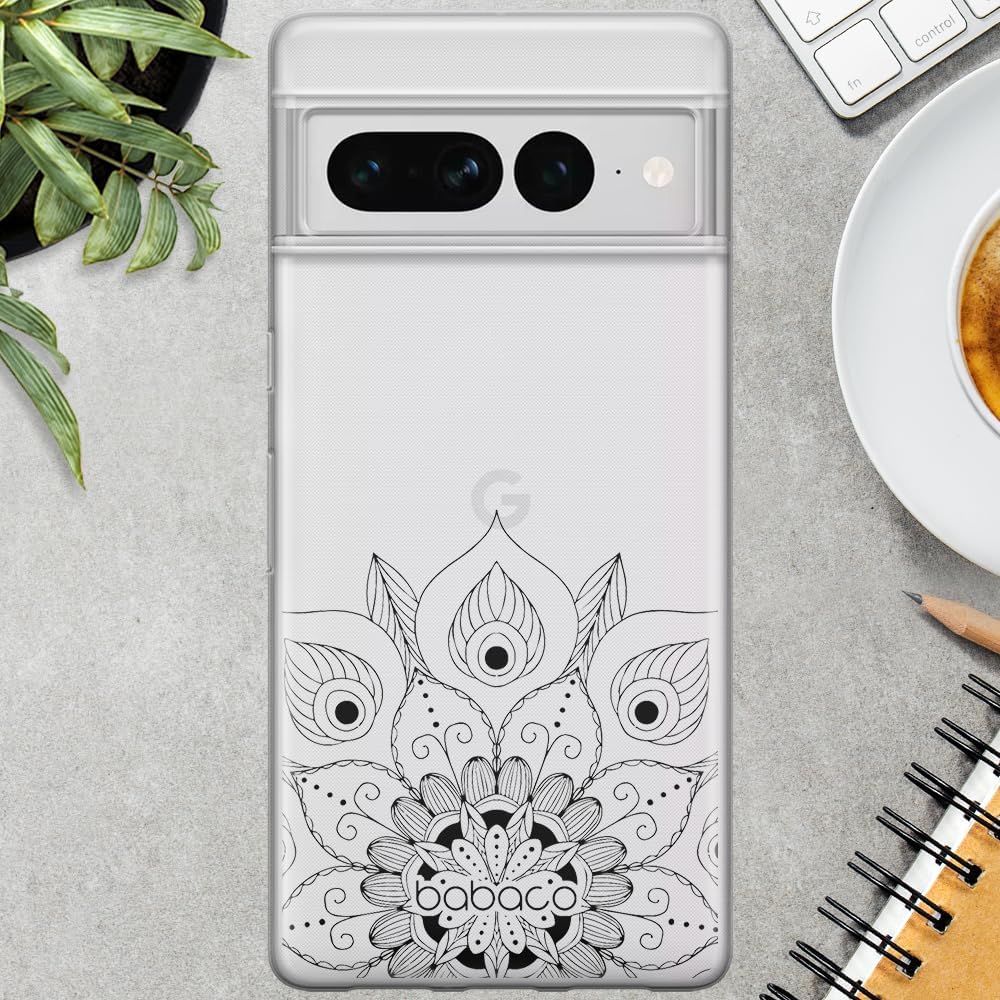 Babaco ERT Group Mobile Phone case for Google Pixel 7 PRO Original and Officially Licensed Pattern Mandalas 008 optimally adapted to The Shape of The Mobile Phone, case Made of TPU