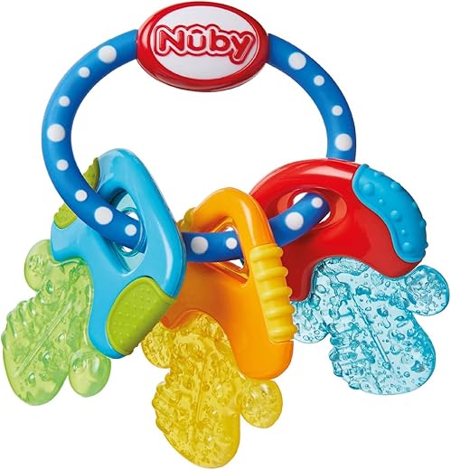 Choosing the Perfect Teether and Soother: The Ultimate Guide for Parents 7 Nuby IcyBite™ Keys – Soothing Teether | Multiple Teething Surfaces | Refrigerator Safe | Suitable from 3 Months Plus