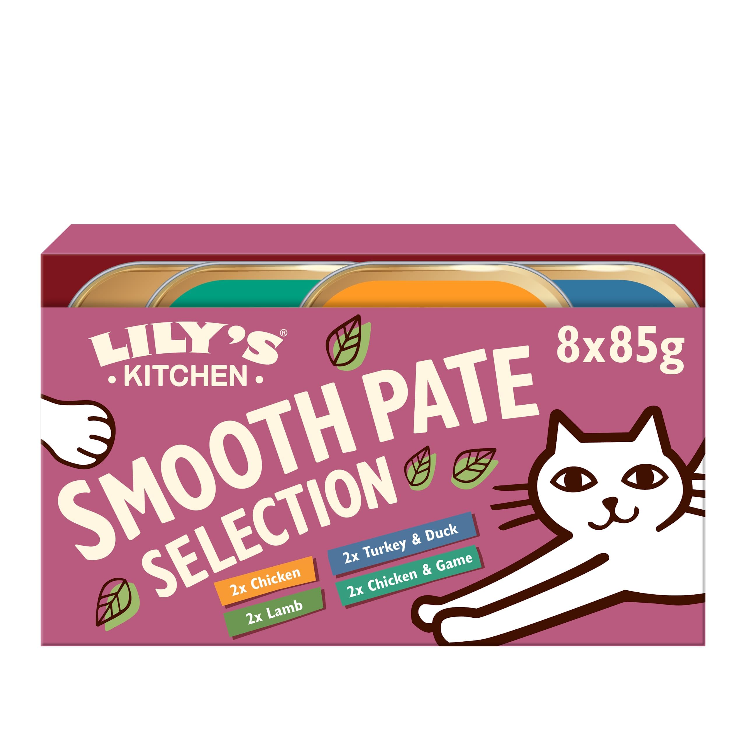 LILY'S KITCHEN Smooth Pate Selection Multipack Wet Cat Food - 8X85G