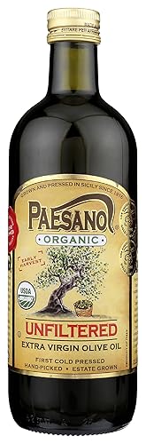 Aceite de oliva Paesano extra virgen sin filtrar 34 onzas