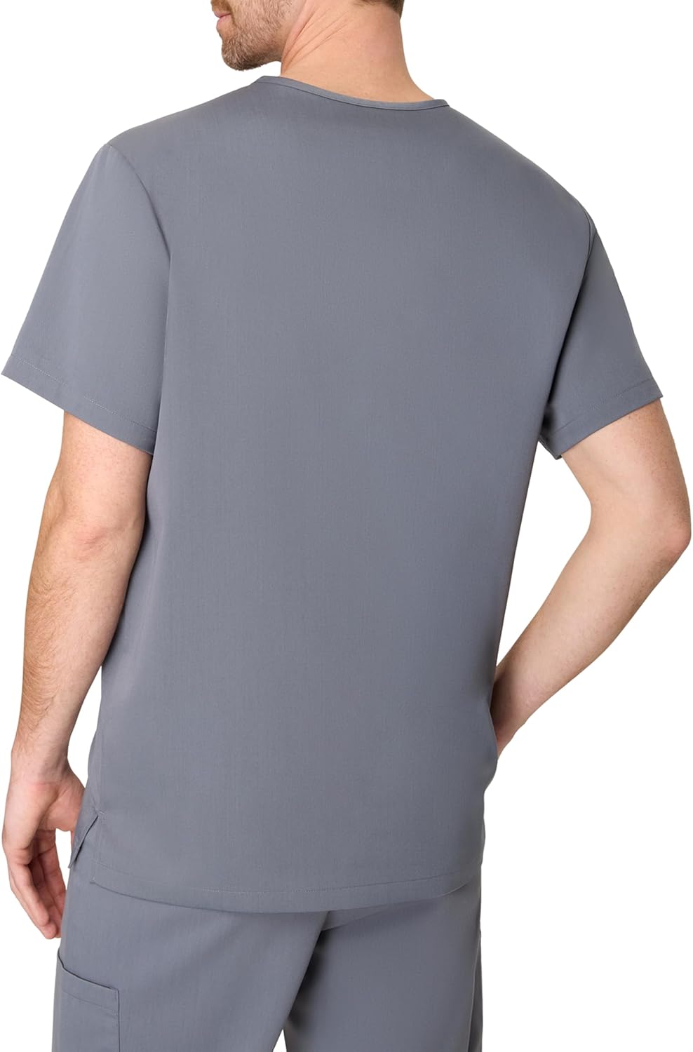 Hanes Men's Scrubs Healthcare Top, Scrub Shirt for Men, Moisture-Wicking & Odor Control, One Pocket
