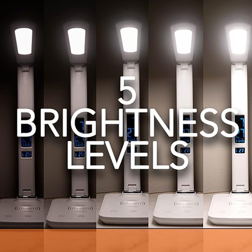 Miniatura 4 de Lámpara de terapia de luz radiante, caja de luz de 10000 LUX, lámpara de terapia solar de terapia de luz brillante, luz de estado de ánimo y lámpara