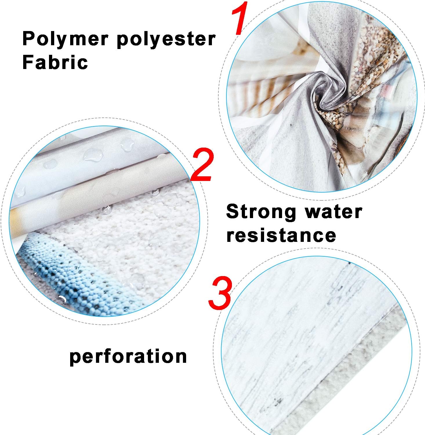 Claswcalor Nautical Shower Curtain Sets with Non-Slip Rugs, Toilet Lid Cover and Bath Mat, Marine Sail Curtain with 12 Hooks, Durable Waterproof Boat Beach Shower Curtain : Home & Kitchen