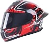 Full Face Motorcycle Racing Street Bike Helmet with Cycling Glasses and Visor for Unisex-Adult