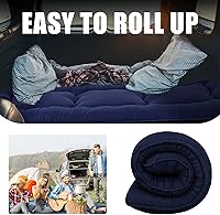 Vista 412 de Colchón futón japonés de piso gris constelación, de piso tatami, portátil, para acampar, para niños, sofá cama plegable enrollable con protector