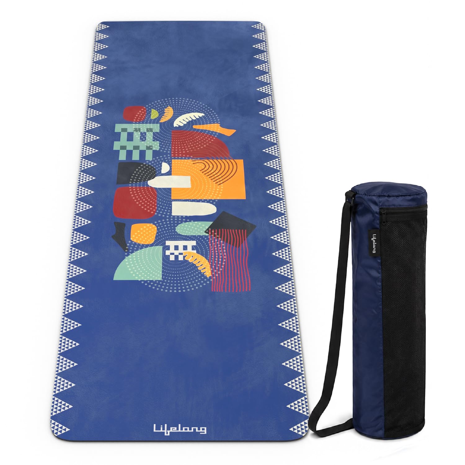 Lifelong Dual Color TPE Material Yoga Mat for Women & Men|6mm Anti-Slip Yoga Mat for Gym Workout Exercise Mat for Home Gym|Yoga Mat for Gym Workout & Yoga Exercise (6 Months Manufacturer's Warranty, LLYM112, Purple)