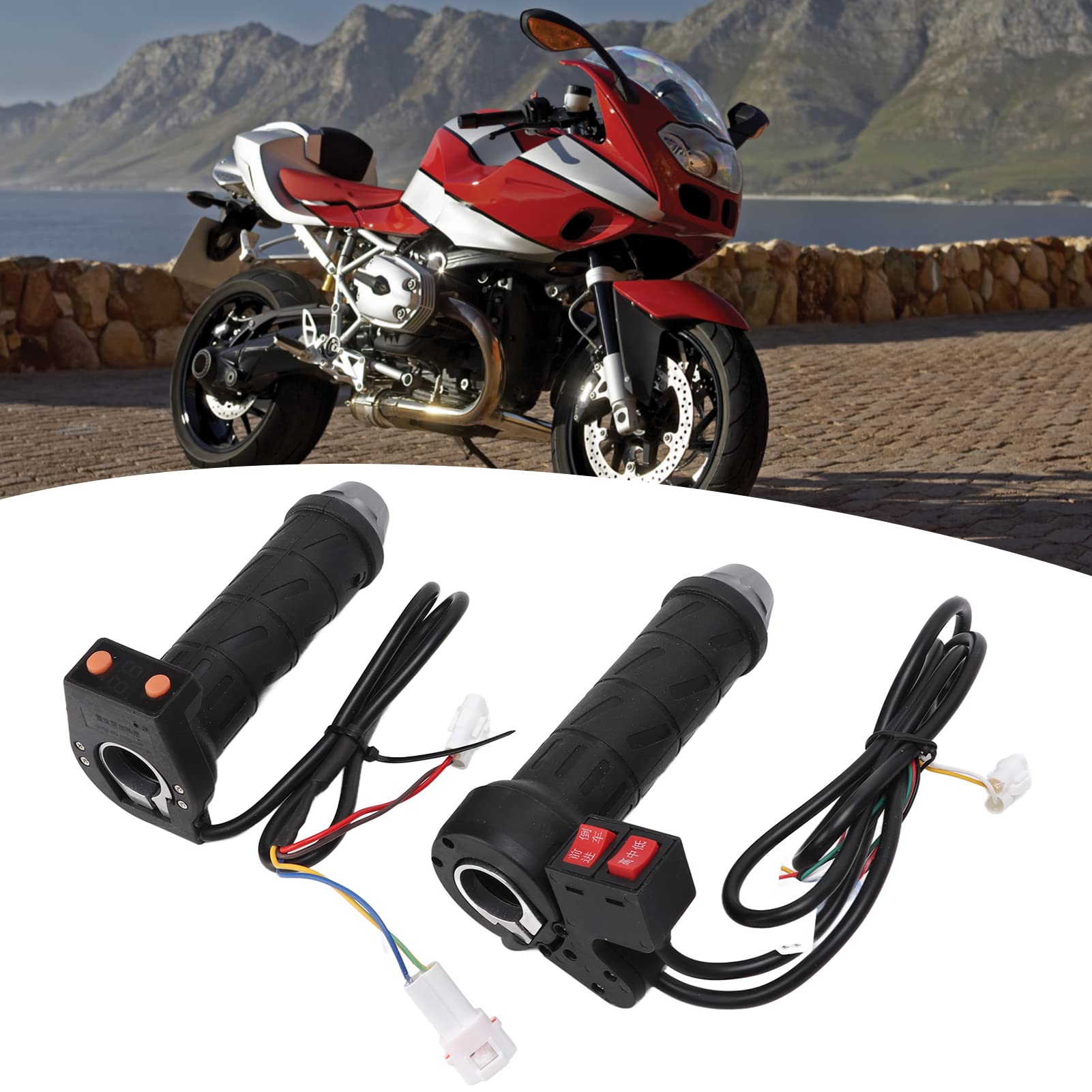 Uniwersalny 22mm podgrzewany elektrycznie uchwyt motocyklowy Inteligentne akcesoria do uchwytów motocyklowych 12V-80V