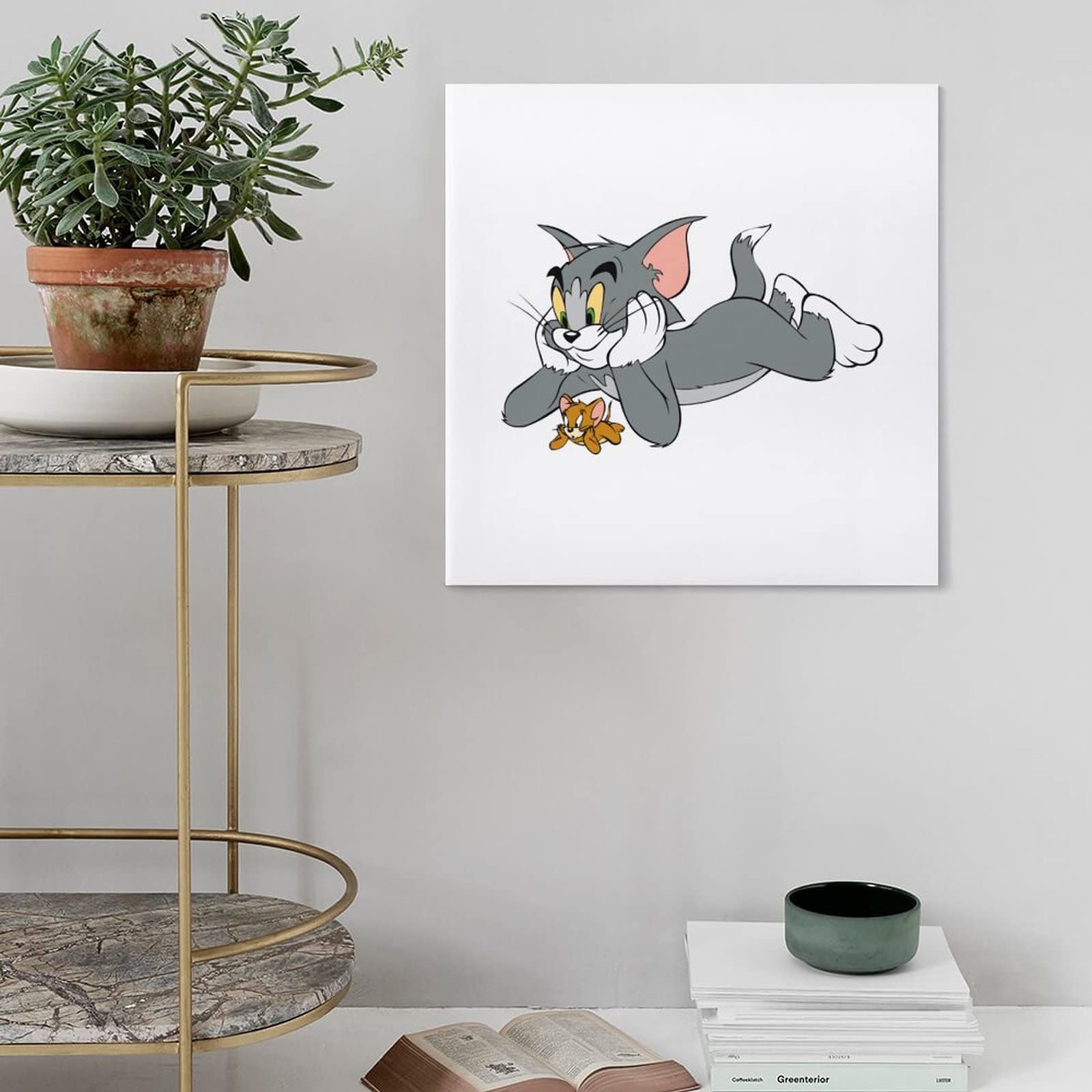 Amazon.co.jp: ポスター アートパネル トムとジェリー アートフレーム