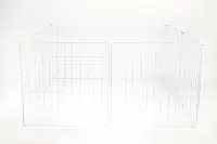 Cercadinho Cachorro,Porquinho Da Índia 120 cm (comprimento) x 120 cm (largura) x 60 cm (altura) Conectivos e Abraçadeiras (BRANCO)