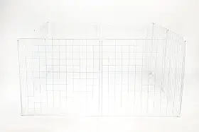 Cercadinho Cachorro,Porquinho Da Índia 120 cm (comprimento) x 120 cm (largura) x 60 cm (altura) Conectivos e Abraçadeiras (BRANCO)