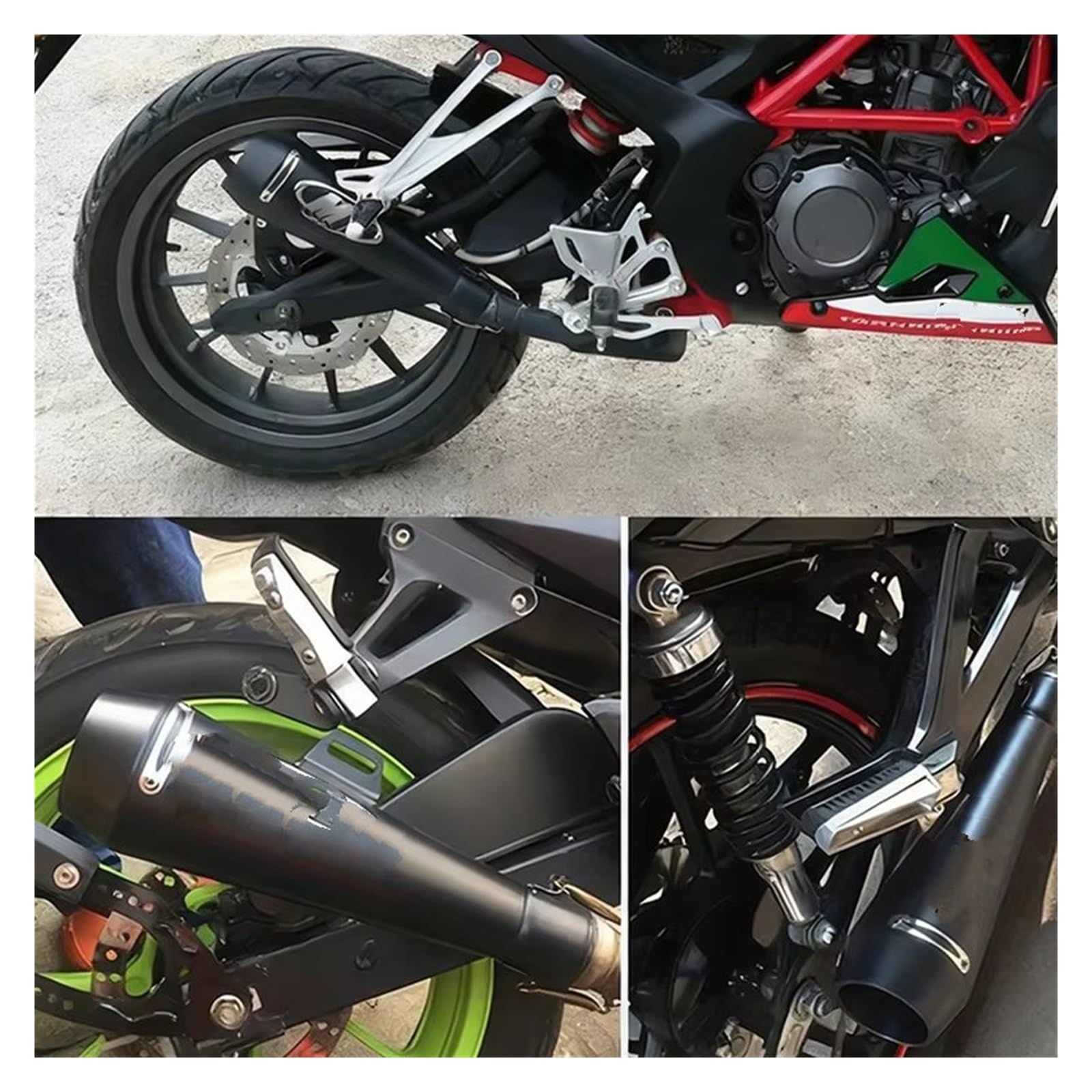 silencioso escape moto Para Suzuki Para GSXR750 Para GSXR600 2011-2021 | Para GSX-R600 51MM tubo de escape de motocicleta GP silenciador de olla motocicleta Slip on(Titanio)