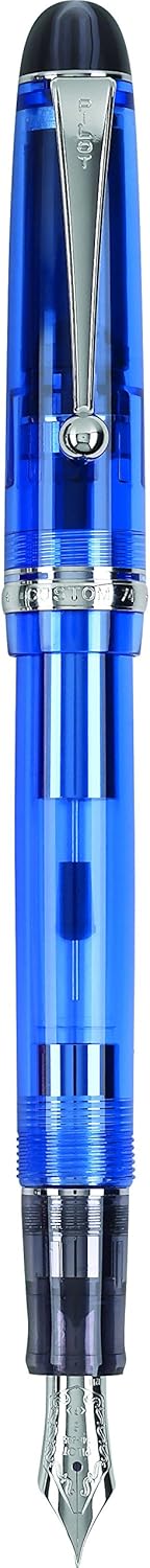 PILOT Custom 74 Fountain Pen, Blue Barrel, Fine Nib (60695)