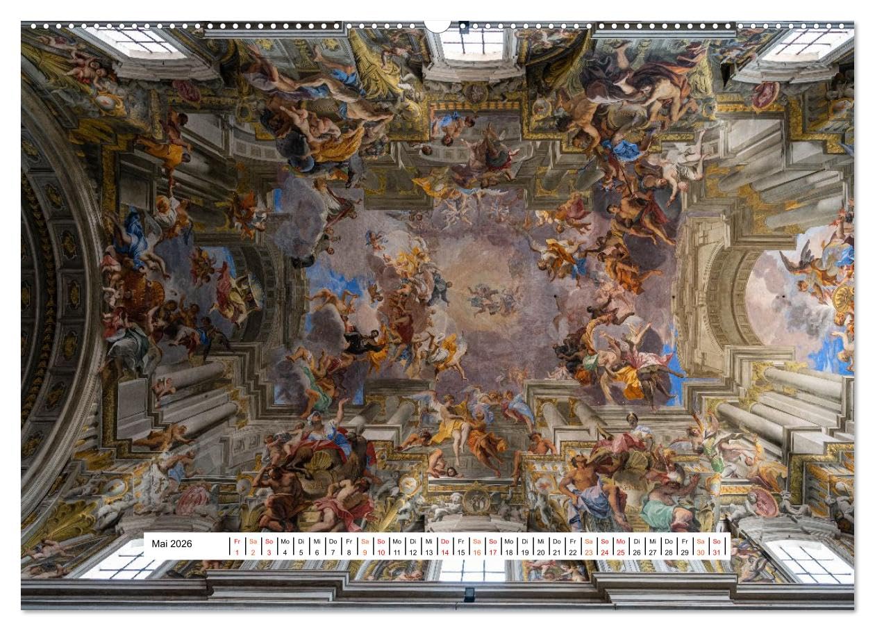 Gewölbe des Glaubens – Kirchendecken Europas (Wandkalender 2026 DIN A2 quer), CALVENDO Monatskalender: Kuppeln, Türme, Kreuzgewölbe - Kirchenkunst Europas (CALVENDO Orte)