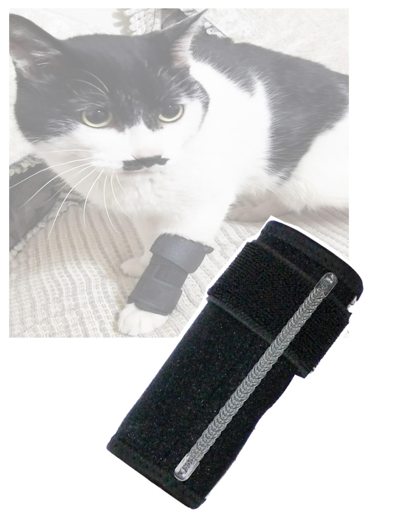 Dog & Cat Leg Support Brace - Adjustable Splint for Injury Recovery, Sprain Relief, and Joint Stability - Front Leg(XXS)